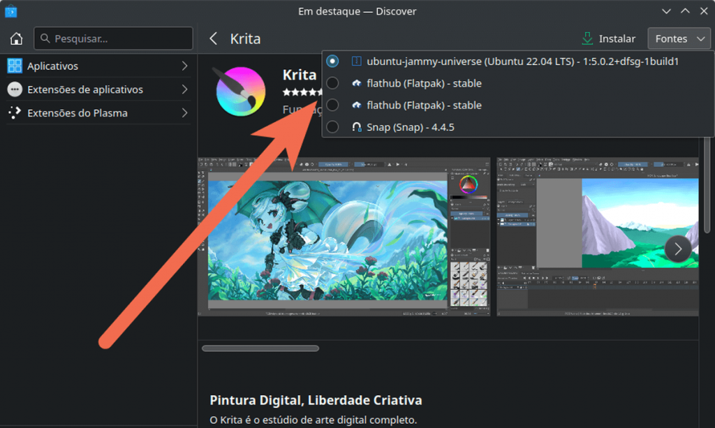 KDE Discover - Flatpak - Flathub