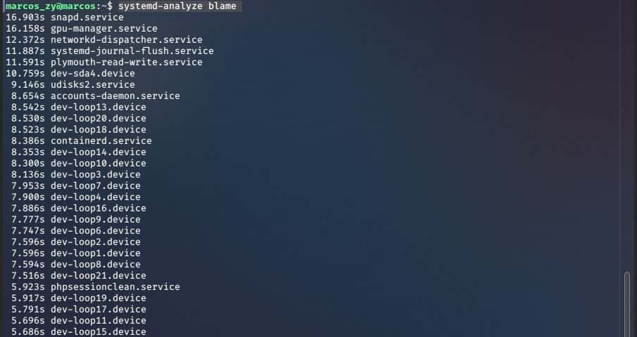 Boot no Linux - systemd-analyze
