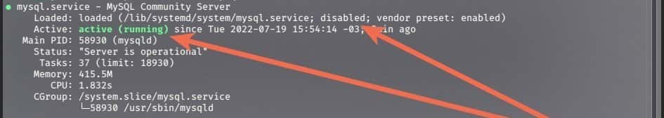 Serviços Linux - Status