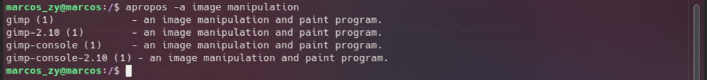 Terminal Linux - apropos