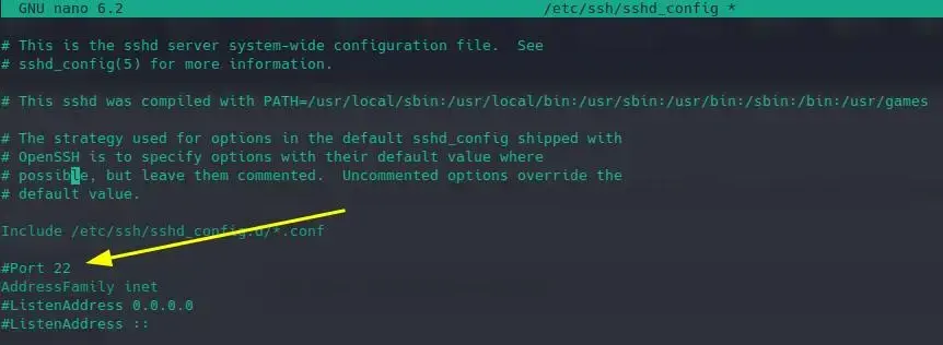Servidor Linux - Alterando a porta SSH no arquivo sshd_config