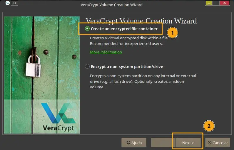 Proteger arquivos e pastas no Linux - VeraCrypt