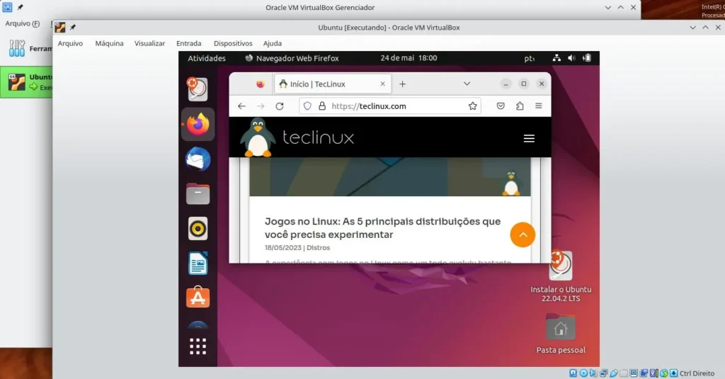 Instalação do Ubuntu em máquina virtual