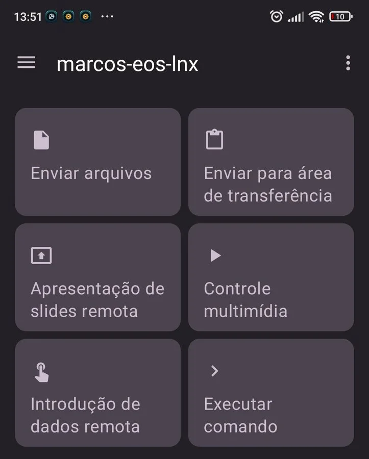 KDE Connect no celular Android